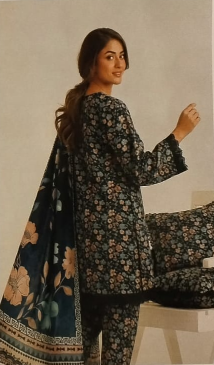 Unstitched Printed Lawn 3 Piece KF-10-RR