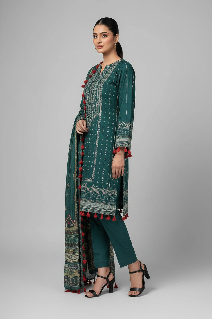 Unstitched  3 Pieces KF-9-S