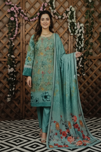 Unstitched Printed Lawn 3 Piece D-07
