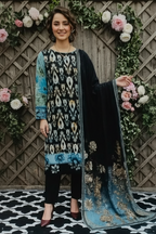 Unstitched Printed Lawn 3 Piece D-06