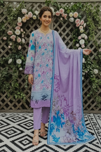 Unstitched Printed Lawn 3 Piece D-08