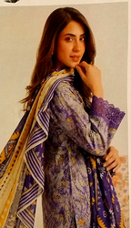 Unstitched Printed Lawn 3 Piece KF-01-RR