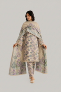 Unstitched Printed Lawn 3 Piece KF-3-RR