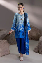 Unstitched Printed Lawn 3 Piece PF14