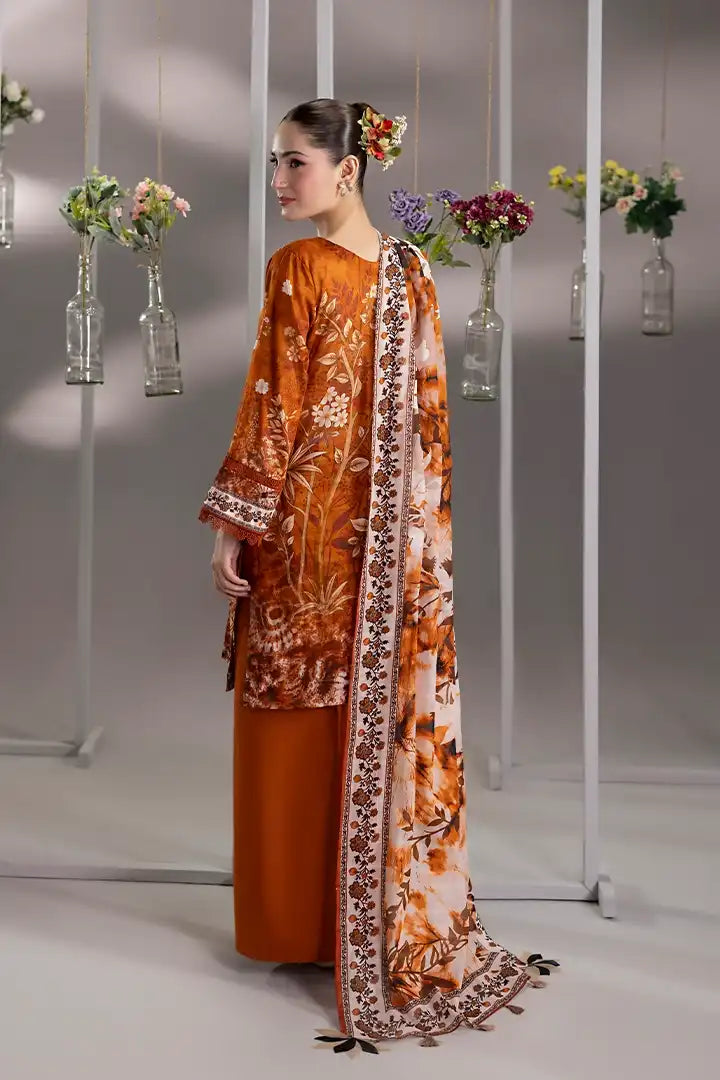 Unstitched Printed Lawn 3 Piece pf05