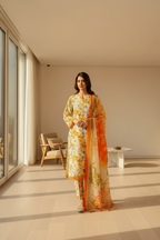 Unstitched Printed Lawn 3 Piece KF-2-RR