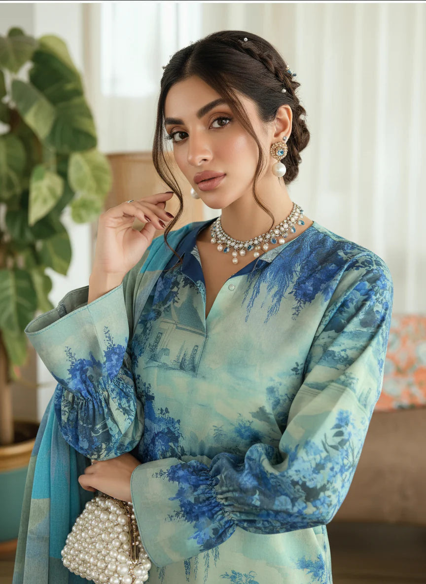 Icy Blue Bloom